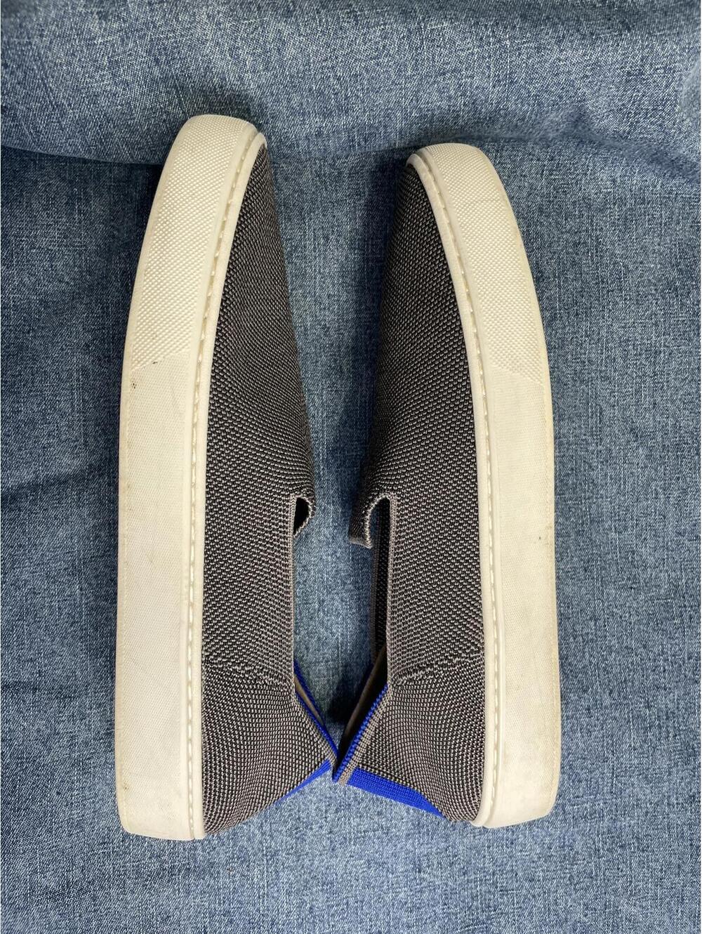 Rothy's original grey slip-on sneakers Womens 7 1/2 - Picture 2 of 6